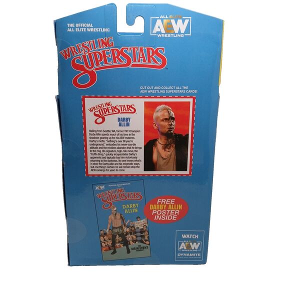 AEW Darby Allin Wrestling Superstars Series 5 #33 Jazwares 6″ Action Figure NEW - Picture 2 of 3
